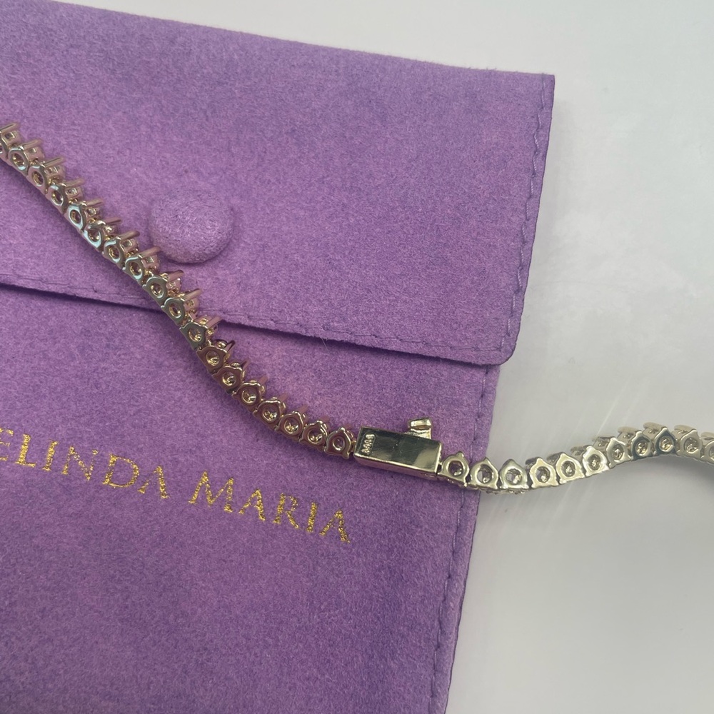 Melinda Maria Gold “Not Your Basic Tennis Necklace” - Picture 6 of 11